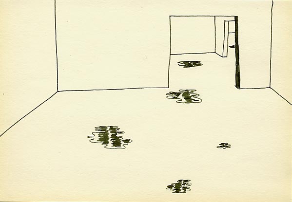 Geert Dekkers - a drawing a day at nznl.com - white cube spills frame frames