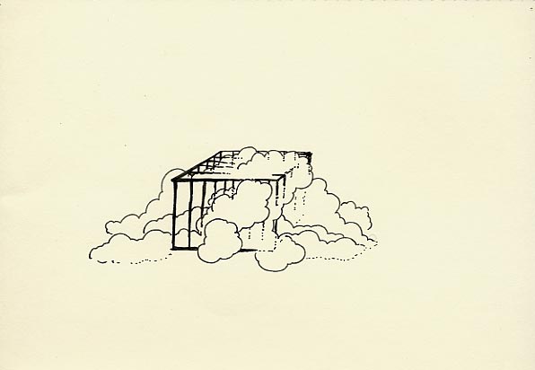 Geert Dekkers - a drawing a day at nznl.com - cage clouds