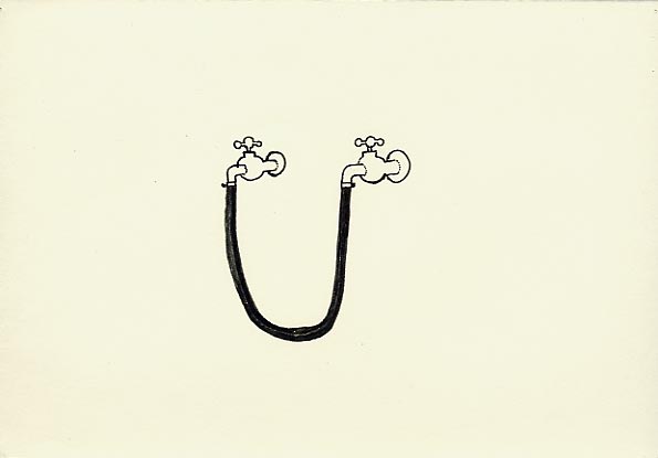 Geert Dekkers - a drawing a day at nznl.com - tap hose loop