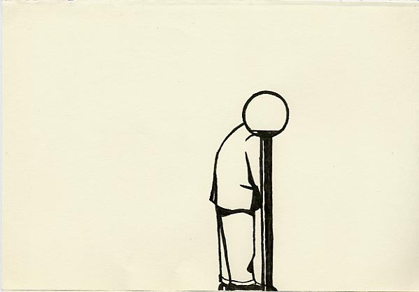 Geert Dekkers - a drawing a day at nznl.com - light head portrait