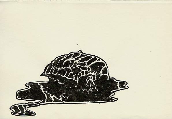 Geert Dekkers - a drawing a day at nznl.com - rubbish trash spill