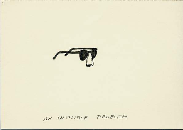 Geert Dekkers - a drawing a day at nznl.com - AN INVISIBLE PROBLEM
drawing