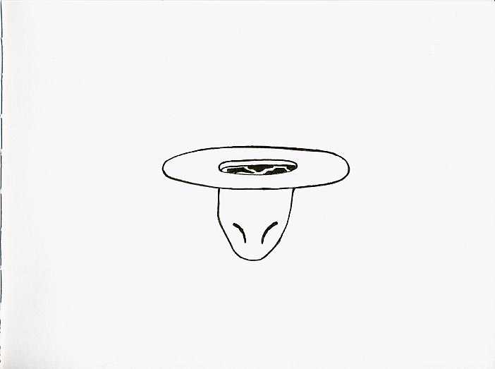Geert Dekkers - a drawing a day at nznl.com - hat water spill