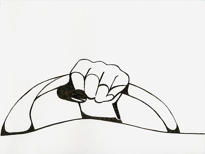 Geert Dekkers - a drawing a day at nznl.com - wheel hand car