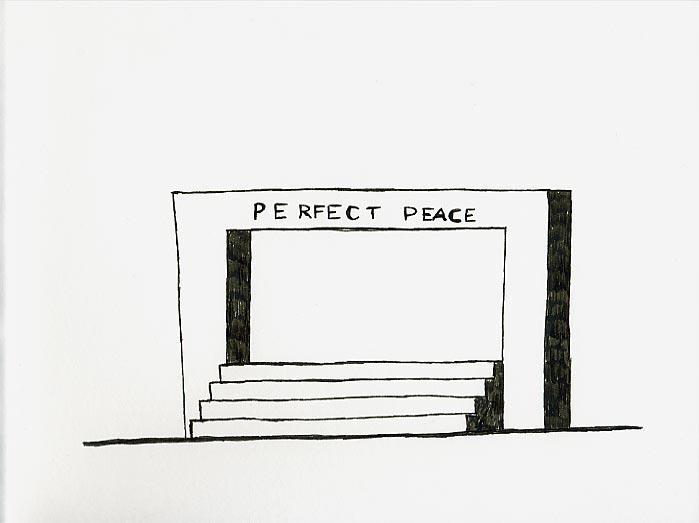 Geert Dekkers - a drawing a day at nznl.com - perfect peace