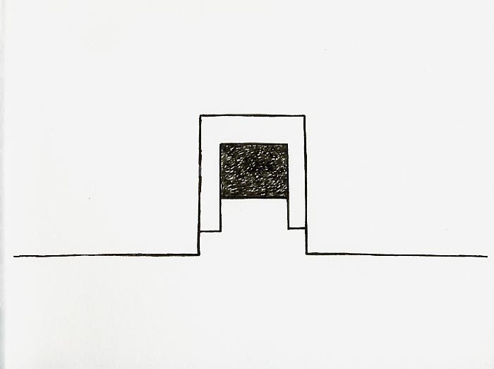 Geert Dekkers - a drawing a day at nznl.com - white cube