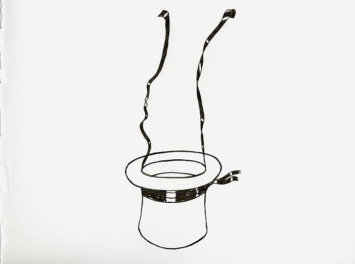 Geert Dekkers - a drawing a day at nznl.com - hat head line