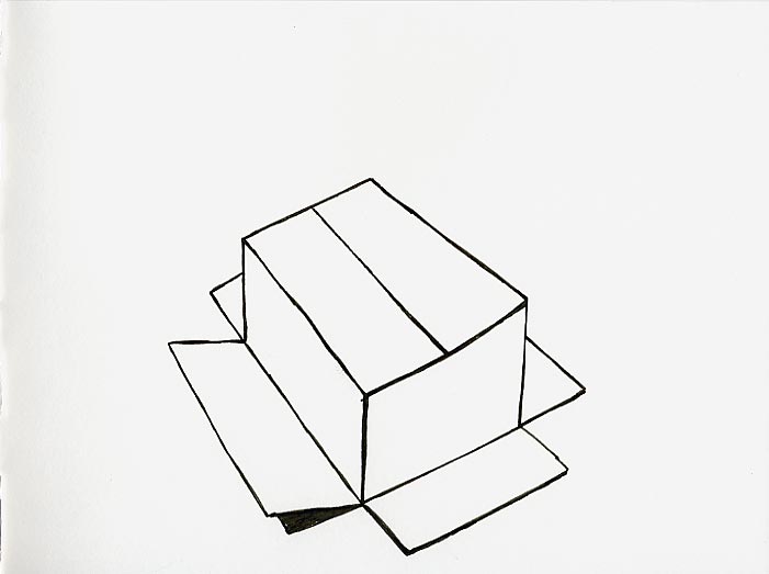 Geert Dekkers - a drawing a day at nznl.com - box abstract