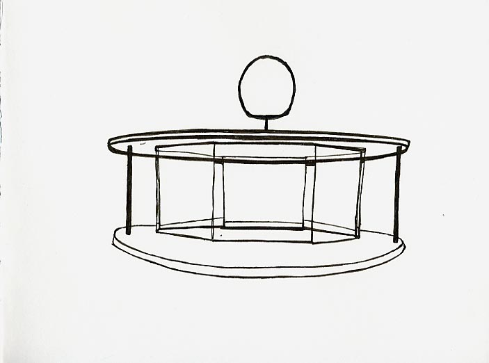 Geert Dekkers - a drawing a day at nznl.com - abstract building exhibition