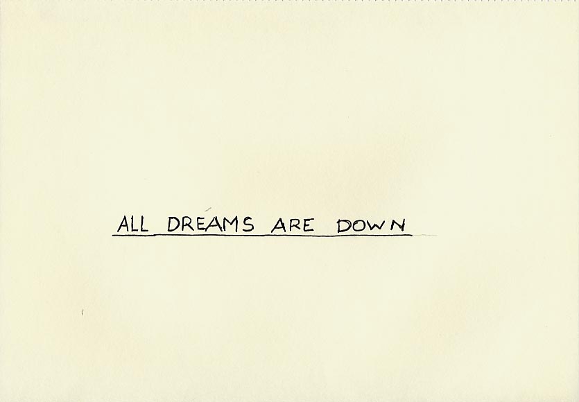 Geert Dekkers - a drawing a day at nznl.com - ALL DREAMS ARE DOWN