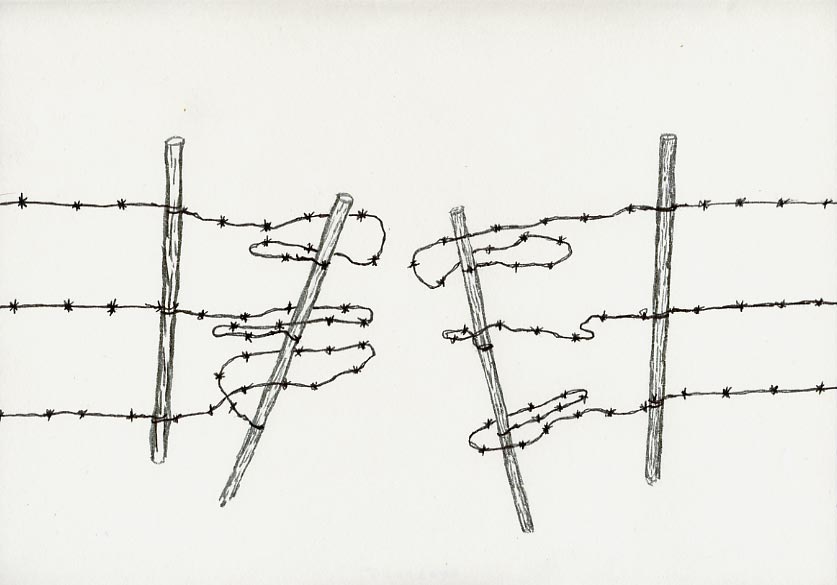 Geert Dekkers - a drawing a day at nznl.com - taranaki gate