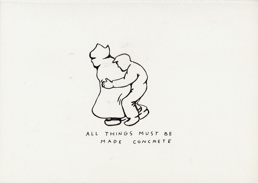 Geert Dekkers - a drawing a day at nznl.com - ALL THINGS MUST BE MADE CONCRETE
drawing