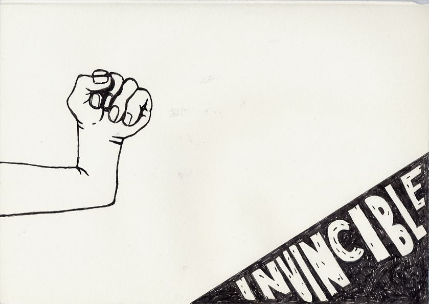 Geert Dekkers - a drawing a day at nznl.com - INVINCIBLE
drawing