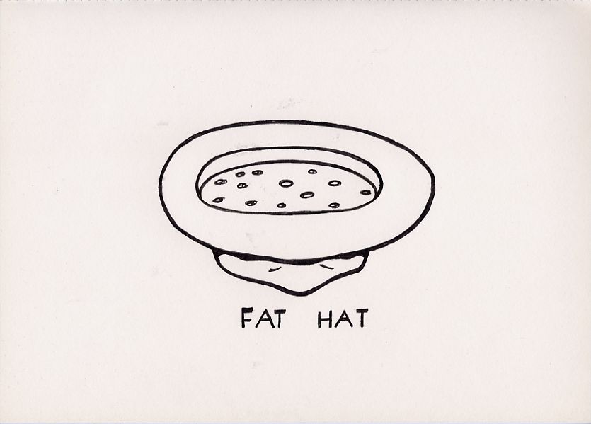 Geert Dekkers - a drawing a day at nznl.com - FAT HAT
drawing