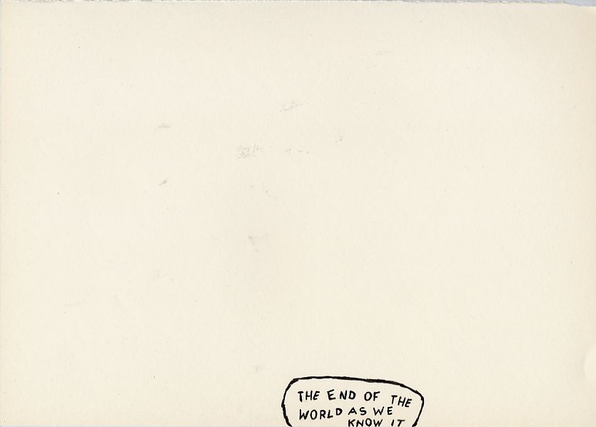 Geert Dekkers - a drawing a day at nznl.com - THE END OF THE WORLD AS WE KNOW IT
drawing