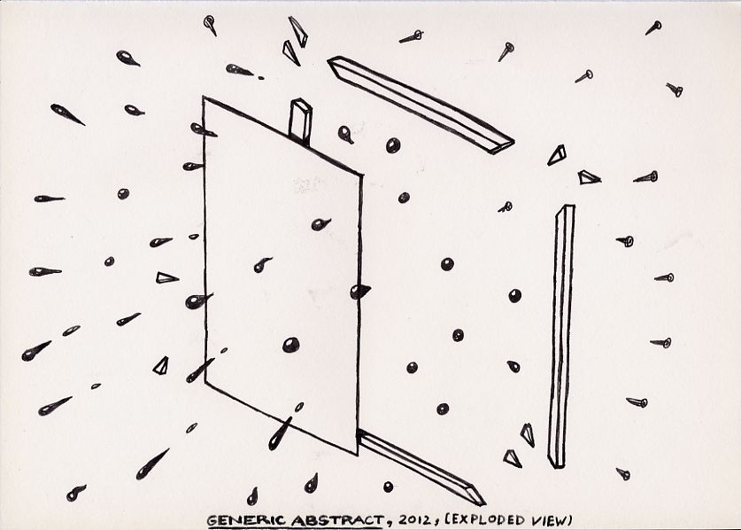 Geert Dekkers - a drawing a day at nznl.com - GENERIC ABSTRACT, 2012, (EXPLODED VIEW)