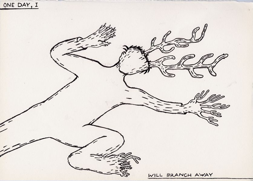 Geert Dekkers - a drawing a day at nznl.com - ONE DAY, I WILL BRANCH AWAY