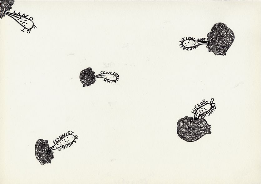 Geert Dekkers - a drawing a day at nznl.com - LAND ART CONCEPTUALISM INSTALLATION ART FEMINIST GARBAGE FUCKING BORING ART