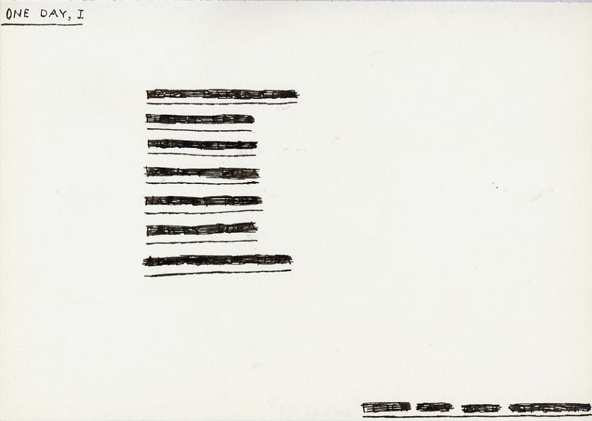 Geert Dekkers - a drawing a day at nznl.com - ONE DAY, I