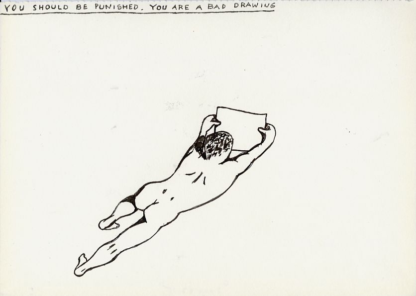 Geert Dekkers - a drawing a day at nznl.com - YOU SHOULD BE PUNISHED YOU ARE A BAD DRAWING
