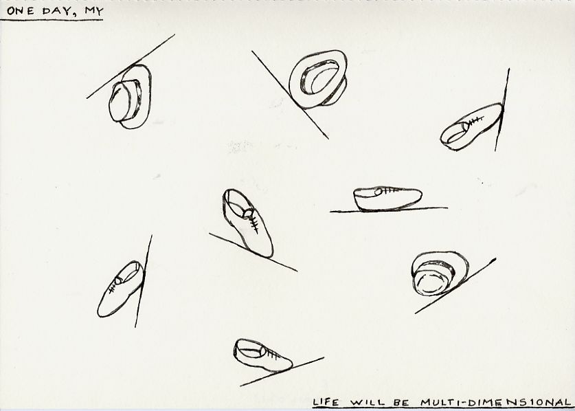 Geert Dekkers - a drawing a day at nznl.com - ONE DAY, MY LIFE WILL BE MULTI-DIMENSIONAL