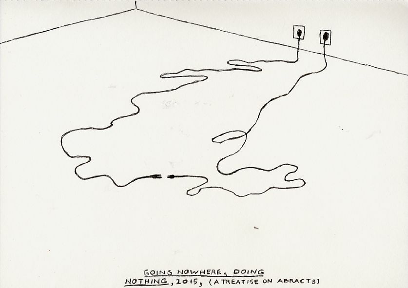 Geert Dekkers - a drawing a day at nznl.com - GOING NOWHERE, DOING NOTHING, 2015, (A TREATISE ON ABSTRACTS)