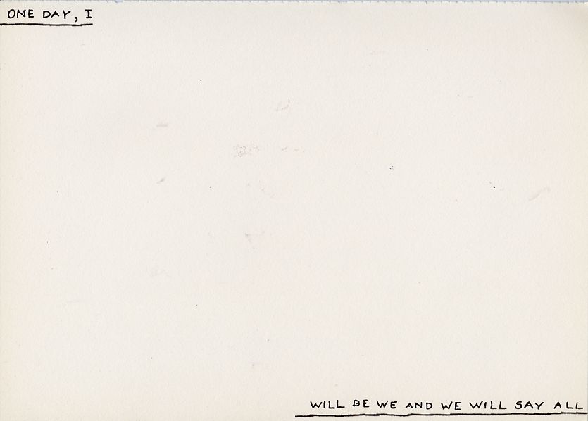 Geert Dekkers - a drawing a day at nznl.com - ONE DAY, I WILL BE WE AND WE WILL SAY ALL