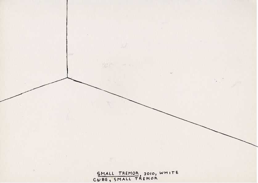 Geert Dekkers - a drawing a day at nznl.com - SMALL TREMOR, 2010, WHITE CUBE, SMALL TREMOR