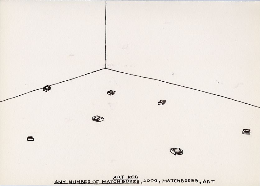 Geert Dekkers - a drawing a day at nznl.com - ART FOR ANY NUMBER OF MATCHBOXES, 2009, MATCHBOXES, ART