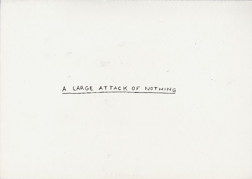 Geert Dekkers - a drawing a day at nznl.com - A LARGE ATTACK OF NOTHING