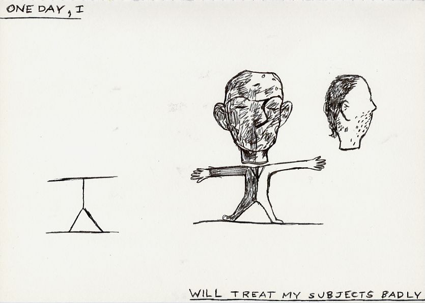 Geert Dekkers - a drawing a day at nznl.com - ONE DAY, I WILL TREAT MY SUBJECTS BADLY