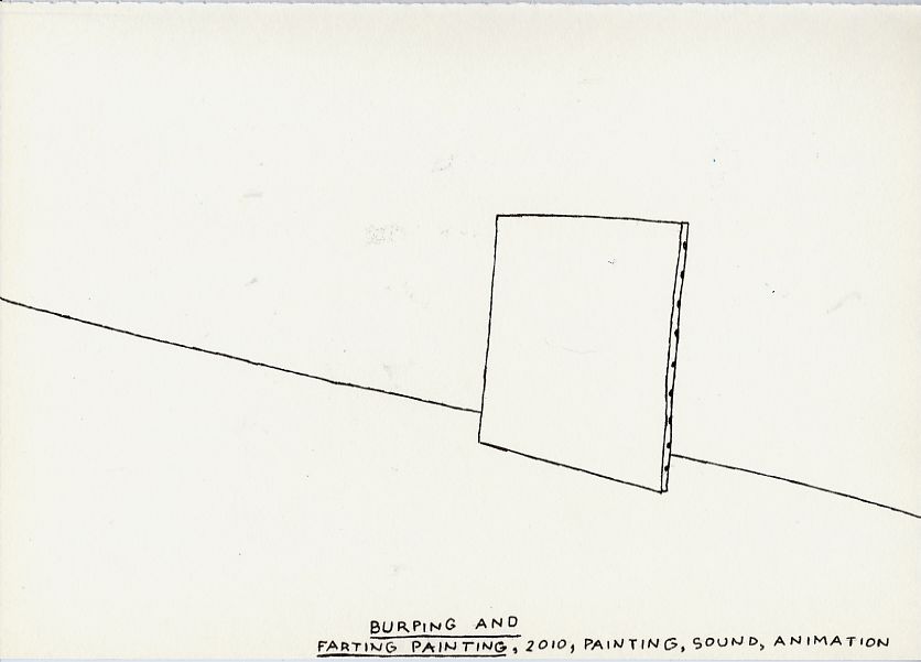 Geert Dekkers - a drawing a day at nznl.com - BURPING AND FARTING PAINTING, 2010, PAINTING, SOUND, ANIMATION