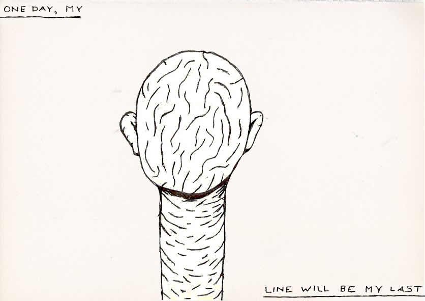 Geert Dekkers - a drawing a day at nznl.com - ONE DAY, MY LINE WILL BE MY LAST