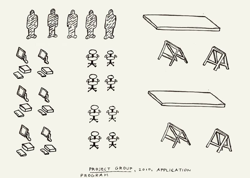 Geert Dekkers - a drawing a day at nznl.com - PROJECT GROUP, 2010, APPLICATION PROGRAM