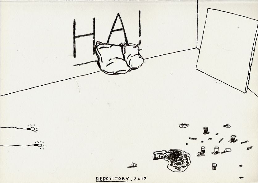 Geert Dekkers - a drawing a day at nznl.com - REPOSITORY, 2010