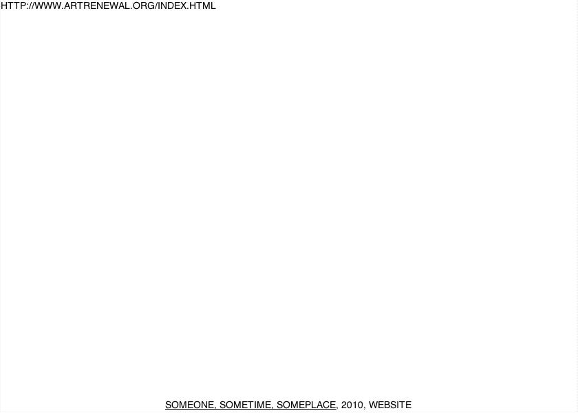 Geert Dekkers - a drawing a day at nznl.com - SOMEONE, SOMETIME,SOMEPLACE, 2010, WEBSITE