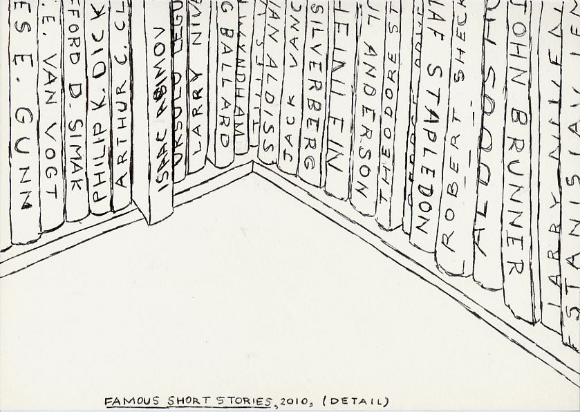 Geert Dekkers - a drawing a day at nznl.com - FAMOUS SHORT STORIES, 2010, (DETAIL)