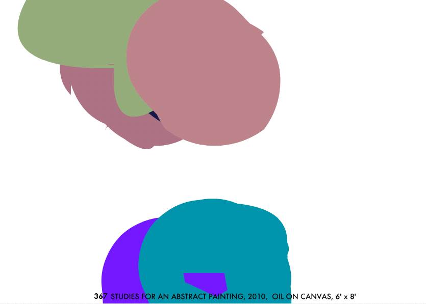 Geert Dekkers - a drawing a day at nznl.com - .... STUDIES FOR AN ABSTRACT PAINTING, 2010, OIL ON CANVAS, 6' X 8'