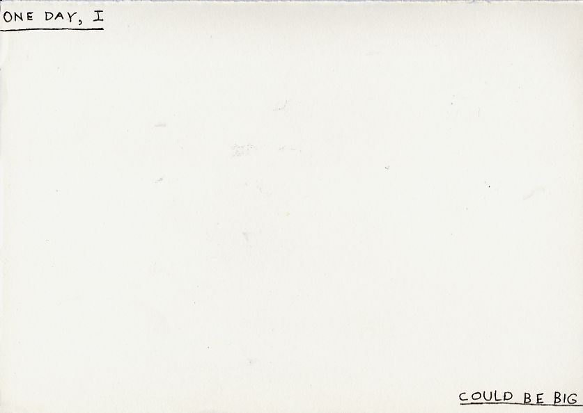 Geert Dekkers - a drawing a day at nznl.com - ONE DAY, I COULD BE BIG