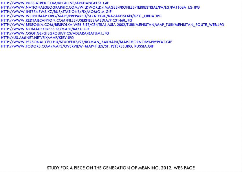 Geert Dekkers - a drawing a day at nznl.com - STUDY FOR A PIECE ON THE GENERATION OF MEANING, 2012, WEB PAGE