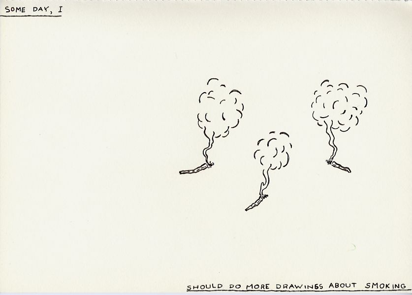 Geert Dekkers - a drawing a day at nznl.com - SOME DAY, I SHOULD DO MORE DRAWINGS ABOUT SMOKING