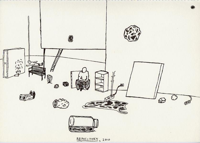 Geert Dekkers - a drawing a day at nznl.com - REPOSITORY,2010