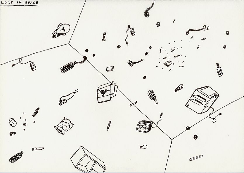 Geert Dekkers - a drawing a day at nznl.com - LOST IN SPACE
drawing