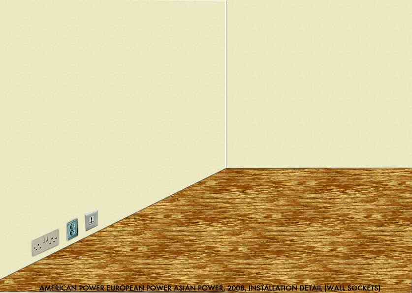 Geert Dekkers - a drawing a day at nznl.com - AMERICAN POWER EUROPEAN POWER ASIAN POWER, 2008, INSTALLATION DETAIL (WALL SOCKETS)
fireworks file coverted to jpeg