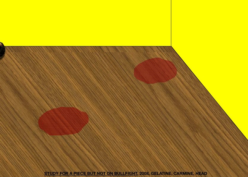 Geert Dekkers - a drawing a day at nznl.com - STUDY FOR A PIECE BUT NOT ON BULLFIGHT, 2008, GELATINE, CARMINE, HEAD
fireworks file