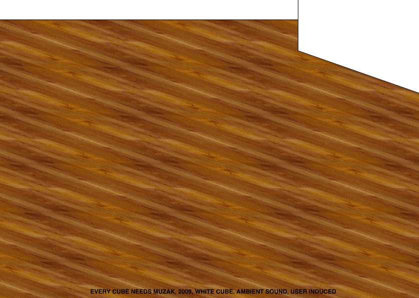 Geert Dekkers - a drawing a day at nznl.com - EVERY CUBE NEEDS MUZAK, 2009, WHITE CUBE, AMBIENT SOUND, USER INDUCED
flash movie