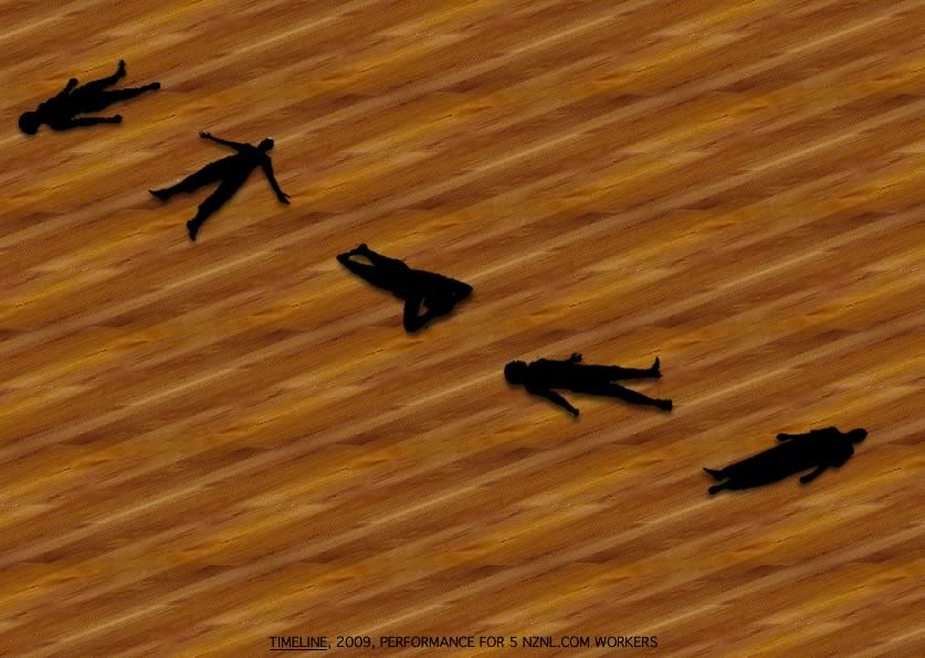 Geert Dekkers - a drawing a day at nznl.com - TIMELINE, 2009, PERFORMANCE FOR 5 NZNL.COM WORKERS
image map