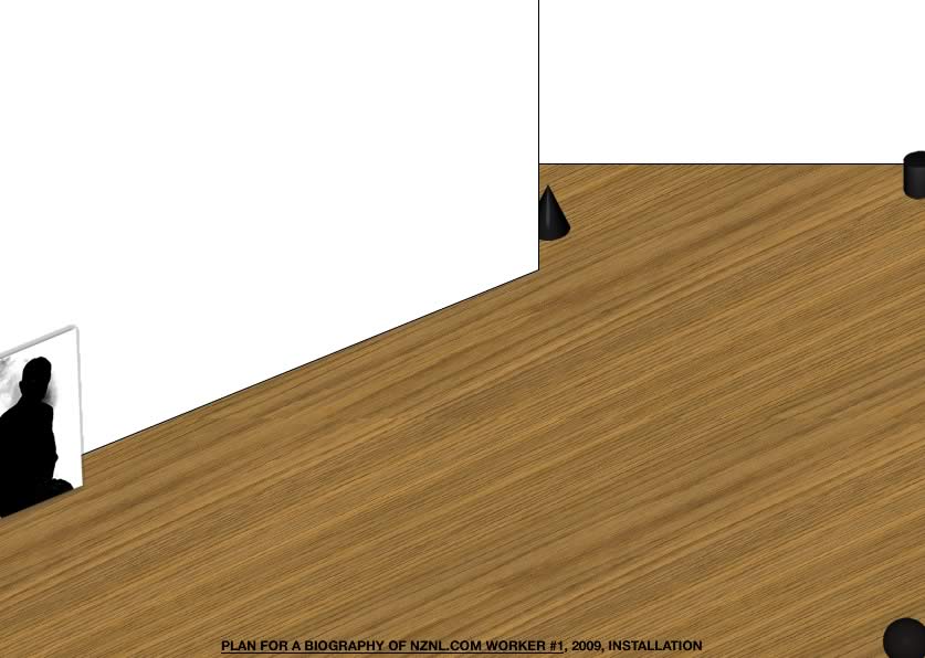 Geert Dekkers - a drawing a day at nznl.com - PLAN FOR A BIOGRAPHY OF NZNL.COM WORKER #1, 2009, INSTALLATION
image map