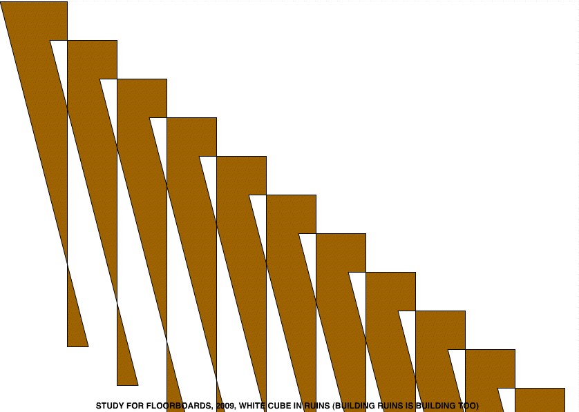 Geert Dekkers - a drawing a day at nznl.com - STUDY FOR FLOORBOARDS, 2009, WHITE CUBE IN RUINS (BUILDING RUINS IS BUILDING TOO)
flash movie