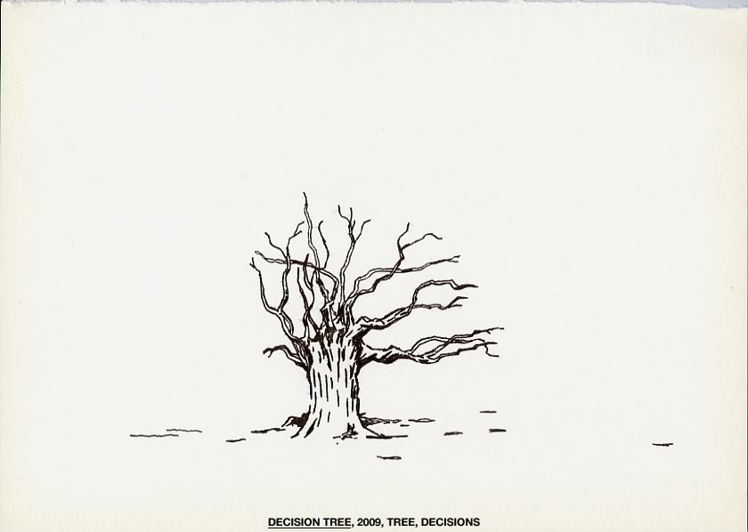 Geert Dekkers - a drawing a day at nznl.com - DECISION TREE, 2009, TREE, DECISIONS
drawing